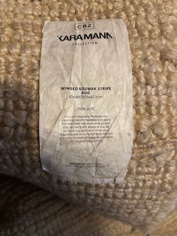 Kara Mann Winged Soumak stripe rug 10x14