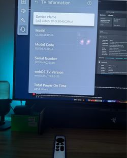 LG C2 42 4k TV Monitor