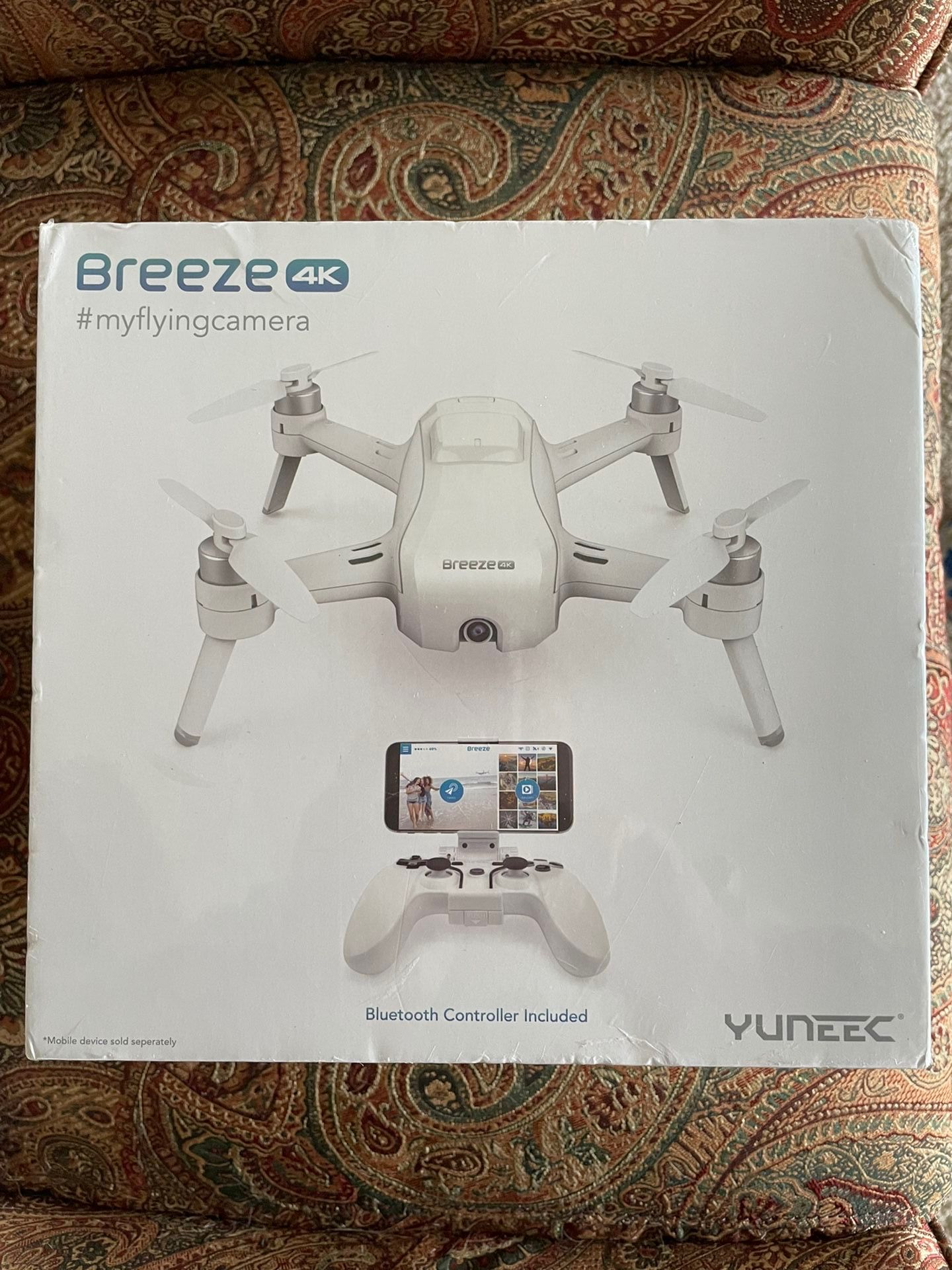 Yuneec Breeze HD 4k Smart Camera Drone. New, Still In Part