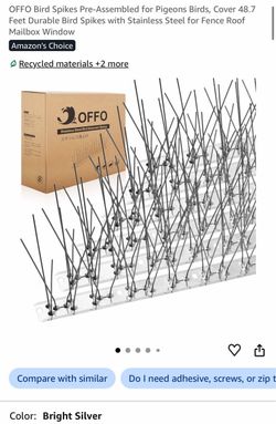 OFFO Stainless Steel Bird Deterrent Spikes