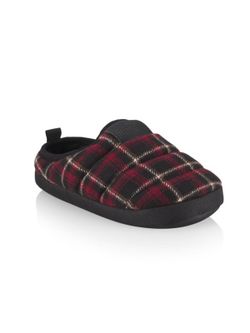 Used! PUMA Little Boy's Scuff Flannel Slippers Sz 2