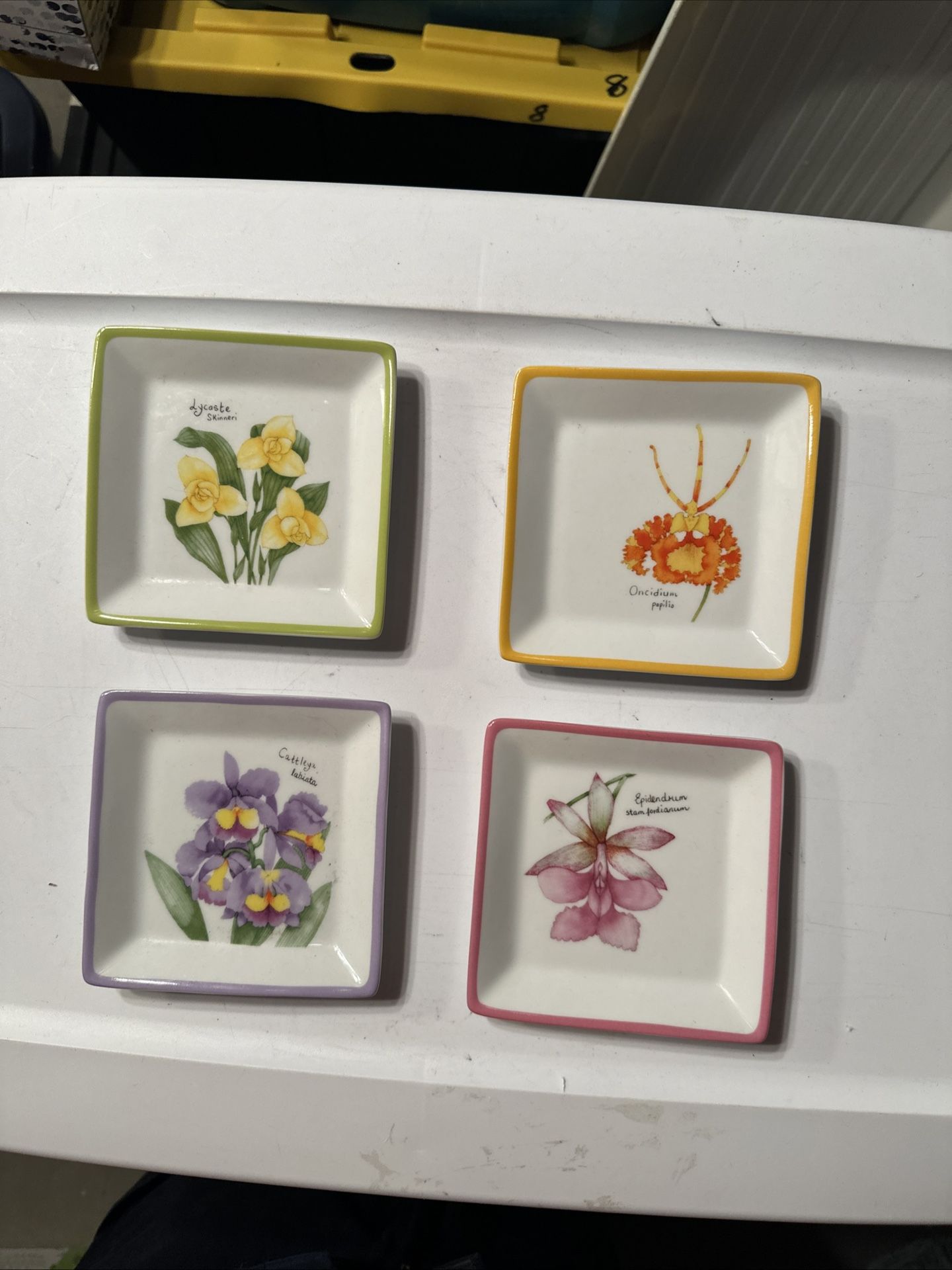 Four Botanical Garden Plates