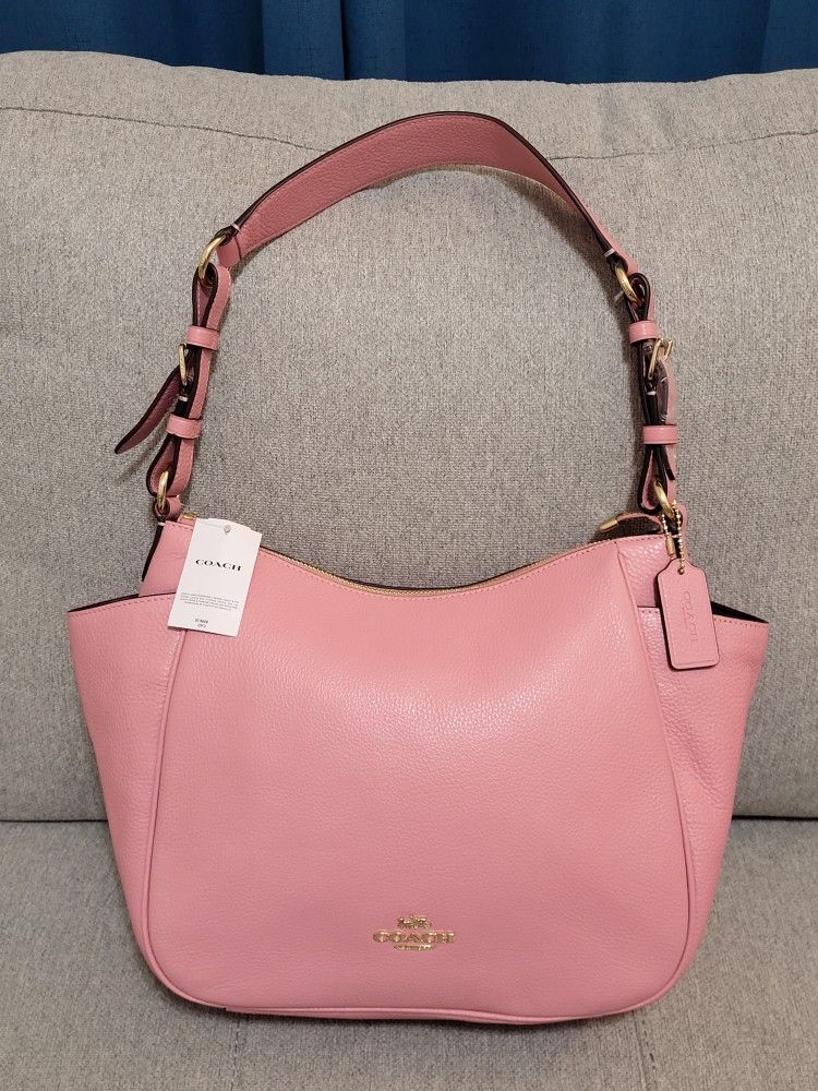 Coach Rori Leather Shoulder Bag in Bubblegum Pink - New w/ Tags