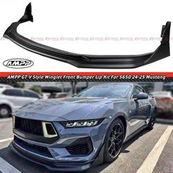 24-25 Ford Mustang GT-V Style Front Bumper Lip Splitter