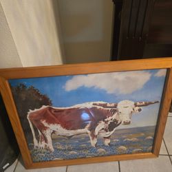Long horn lone star steer.