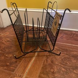 Vintage Mid Century Magazine Rack 