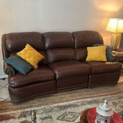Thomasville leather couch