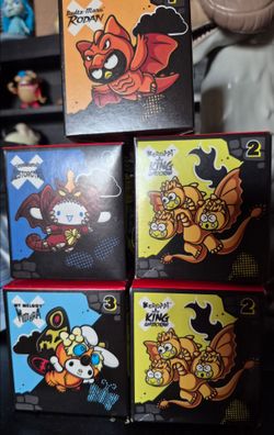 Sanrio x Godzilla Kaiju Blind Box Figures - Rodan, Mothra, Ghidora