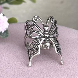 Butterfly 🦋 925 Sterling Silver Ring 💍 size 7