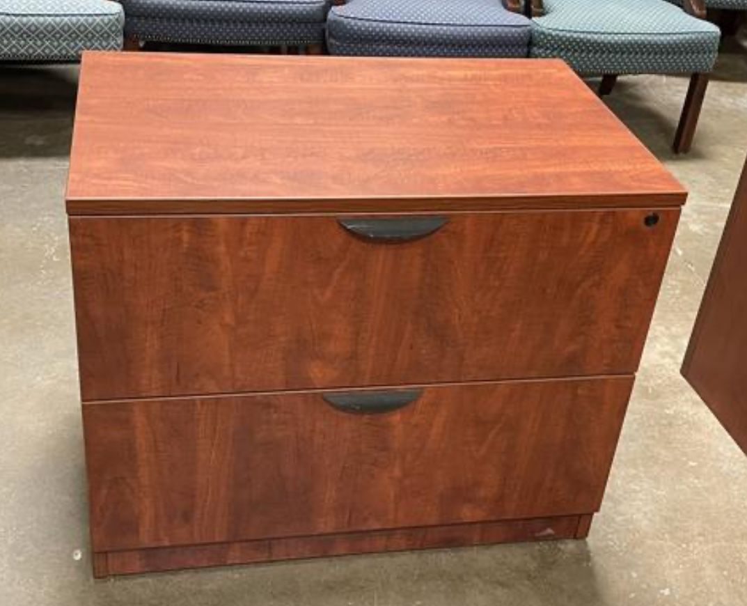 Cherry Office 2 Dr. Lateral File Cabinet! Only $50! 