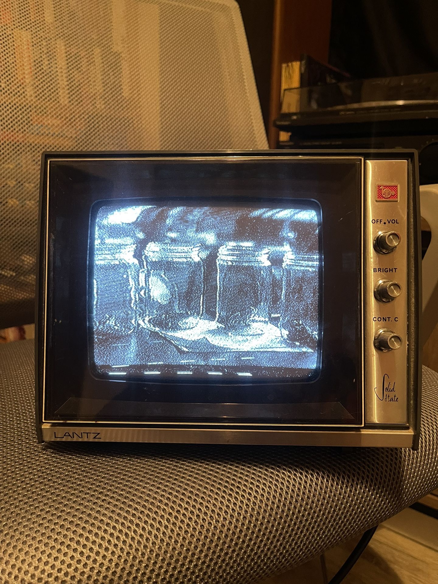 Vintage Black And White TV