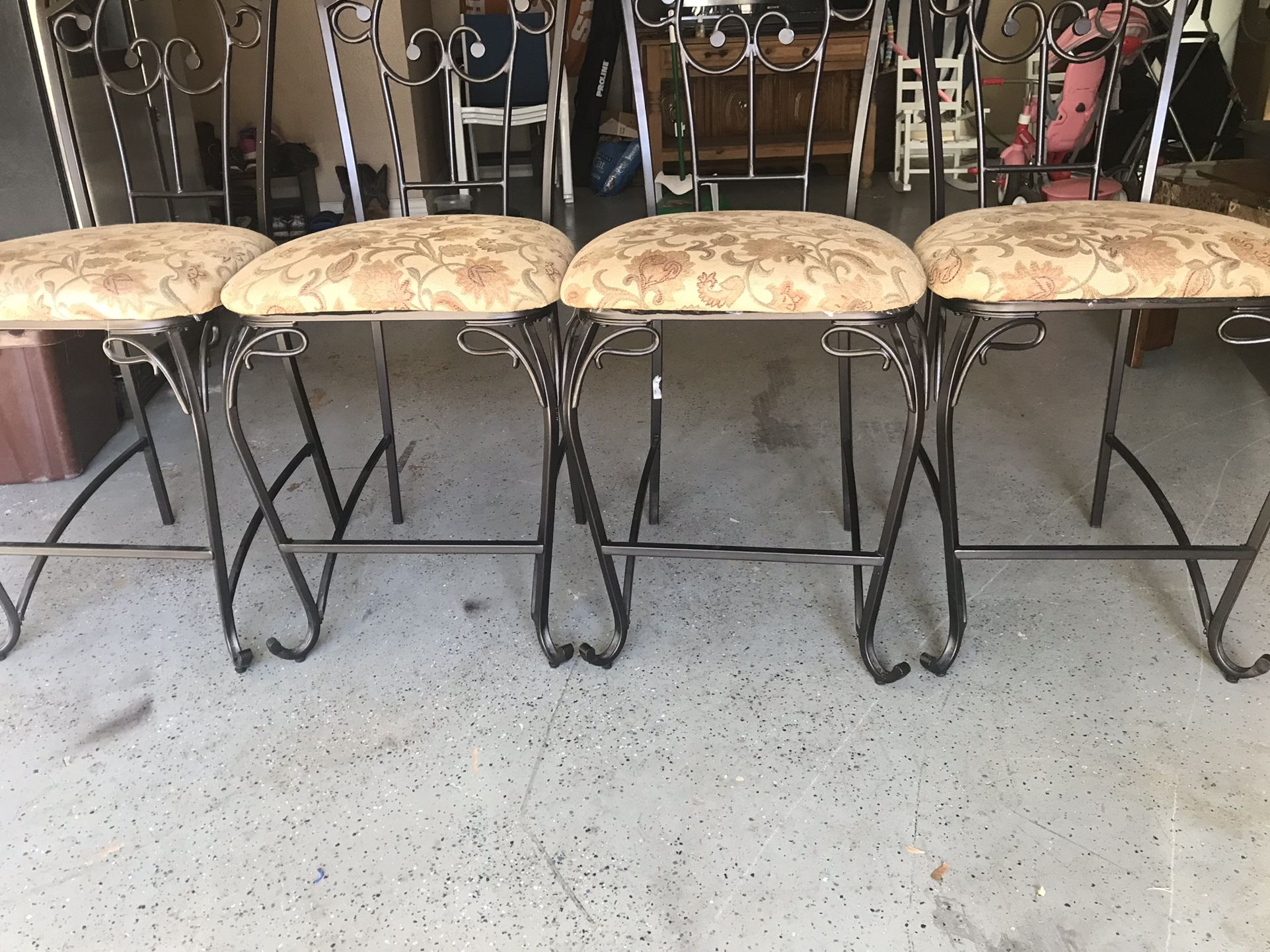 Four Iron Stools