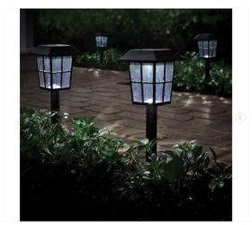 Hampton Bay Archer Black Integrated LED Weather Resistant Outdoor Solar Path Light (4-Pack) - New
