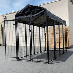 Brand New $290 Large Heavy Duty Kennel with Cover Dog Cage Crate Pet Playpen (8’L x 4’W x 6’H)