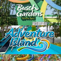 Busch Gardens, Adventure Island, SeaWorld, and Aquatica Tickets