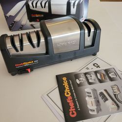 Chef'sChoice 290 Hybrid AngleSelect Diamond Hone Knife Sharpener New, 
open box. Please see photos for details. Light outer box wear. UPC 
0
