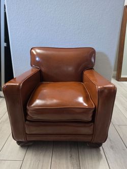 Premium Miniature Leather Club Chair for Kids / Photo Prop