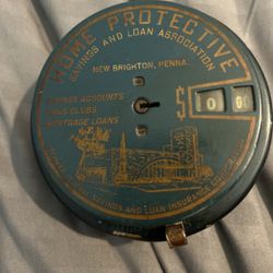 Vintage Coin Safe With Key