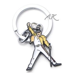 Freddie Mercury Keychain Fob Bag Charm 👑 QUEEN