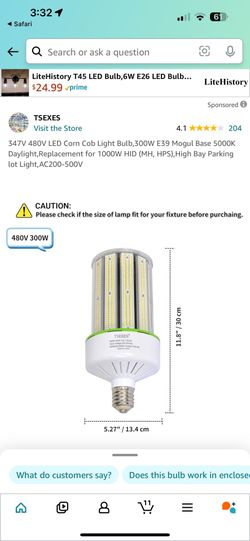 Tesexes LED Corn Cob bulbs