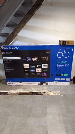 onn. 65" 4K UHD Roku Smart TV