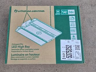 15.27-in x 11.5-in 1-Light 18000 -Lumen Adjustable Lumens 5000-K Switchable white LED High Bay Light