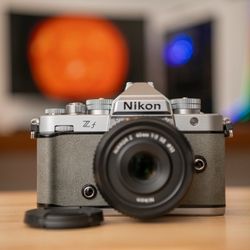 Nikon ZF stone gray with lens