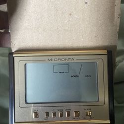 vintage Micronta LCD Desk Calendar Clock