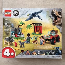 NEW LEGO 76963 Jurassic World Baby Dinosaur Rescue Center. Brand New In Factory Sealed Box 100% Complete. The Box has some shelf wear. Price FIRM See 
