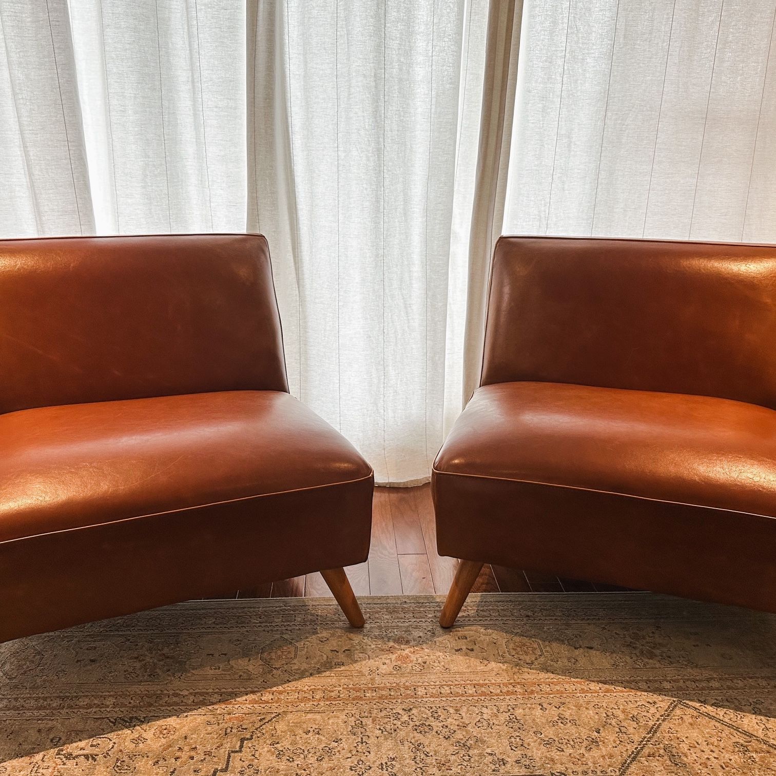 Mid century armless huxley on sale chair