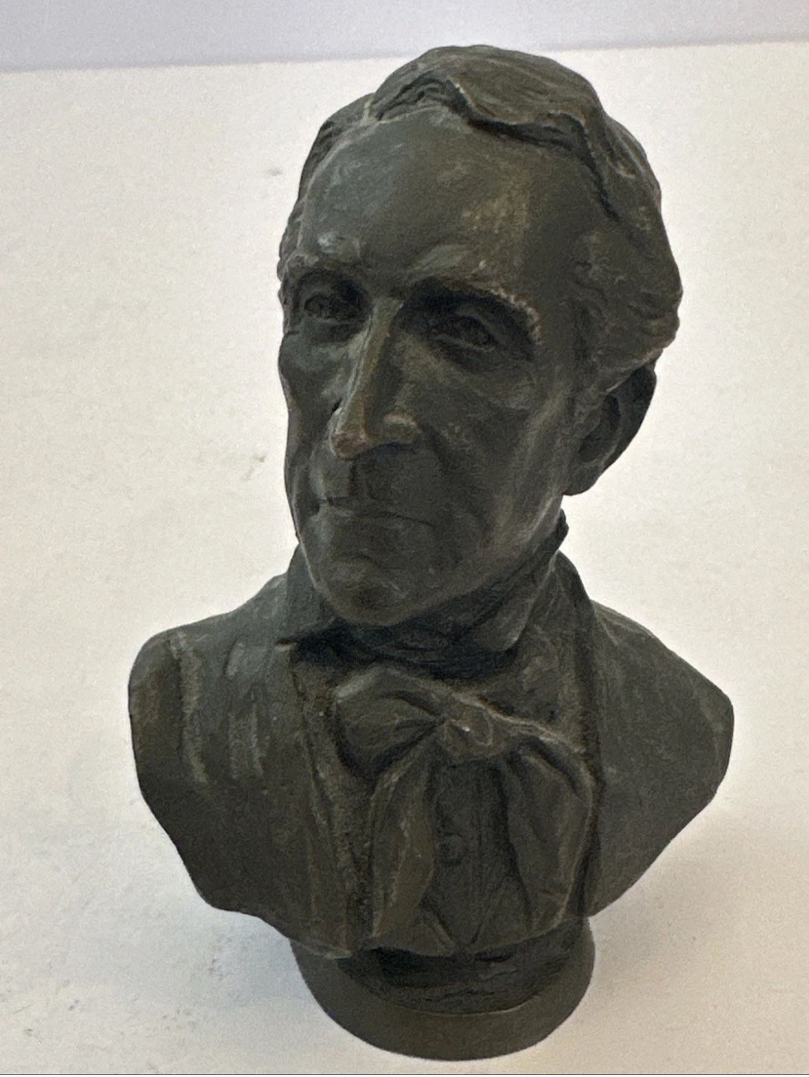 John Tyler Bronze Statue Franklin Mint President Bust 1977 3"