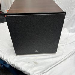 JBL - Stage 200P 10-Inch Powered Subwoofer - Espresso