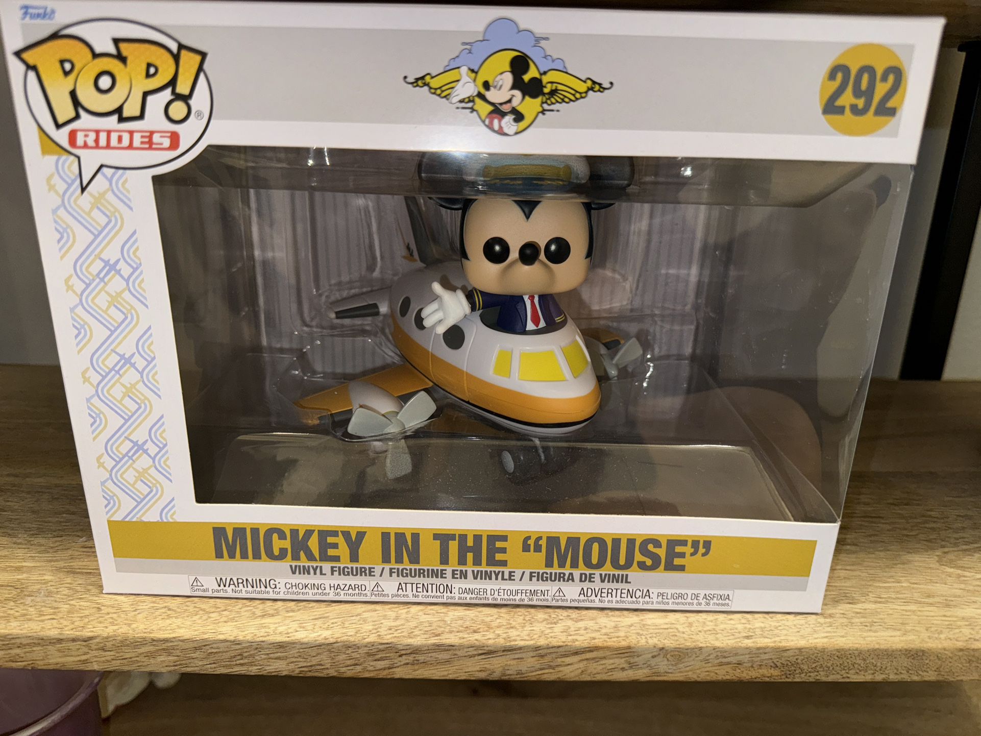 Mickey in the “Mouse” Funko POP! Rides Disney 2022 D23 Exclusive w/Expo Sticker