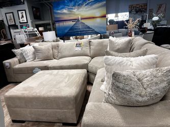 Cloud seating sectional! 🚨📦 Any fabric & color!