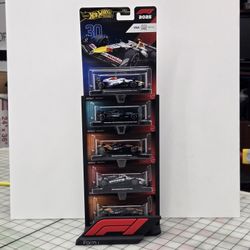 Hotwheel F1 Set With Stand And F1 LOGO