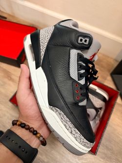 Jordan 3 Cement Black