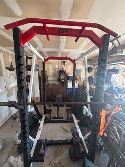 Power lift double squat rack