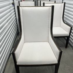 Set of 6 White Dining Chairs – High Quality, Great Condition
