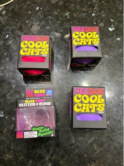 Needoh cats $15 each and cube $10