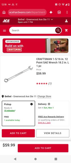 Craftsman large wrench set