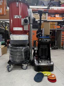 Brand new 110v Concrete grinder and vacuum package epoxy polish waterproofing