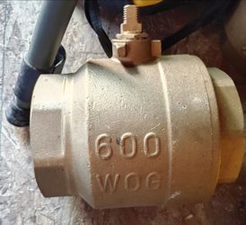 4" brass ball valve