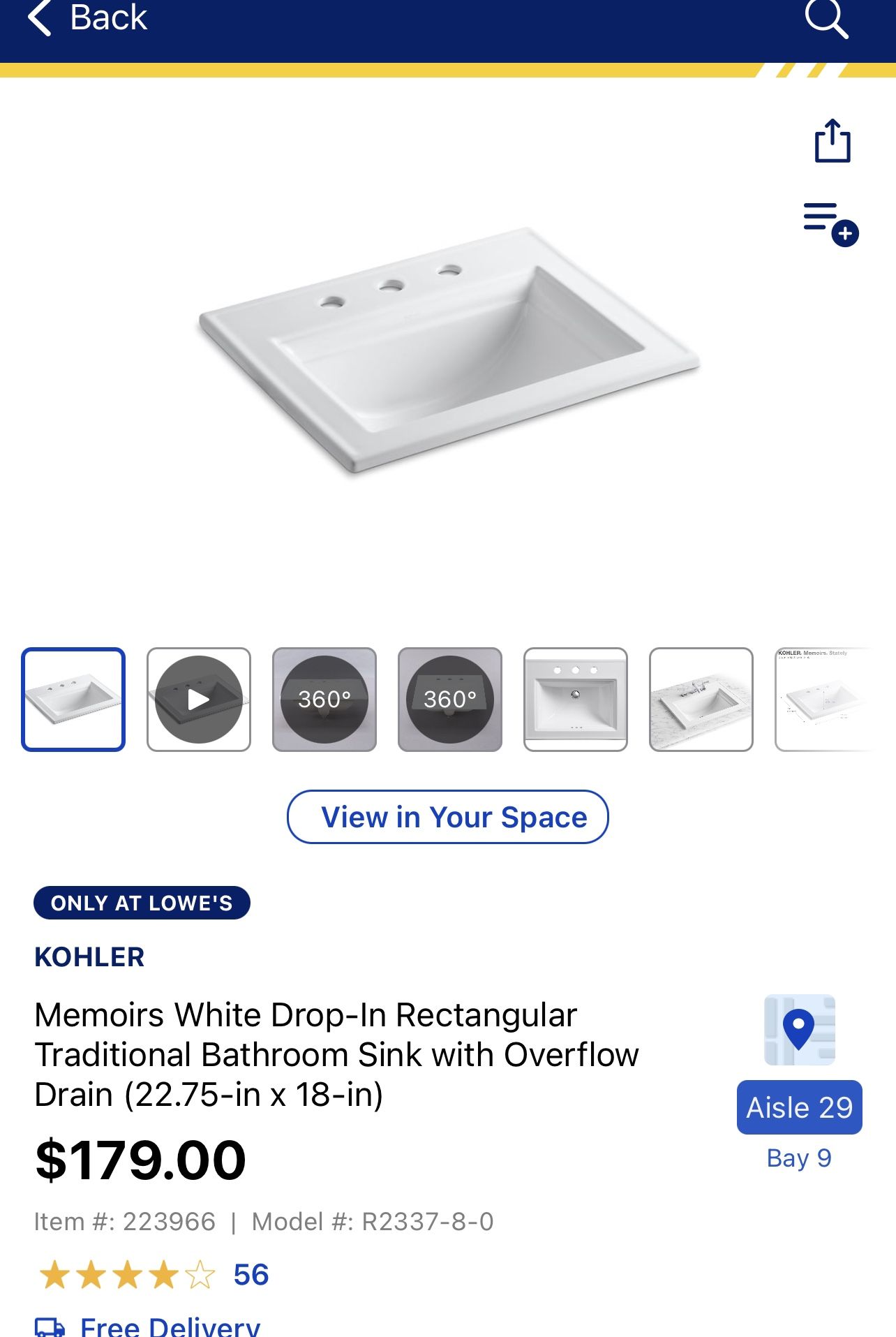 Drop In Bathroom Sink