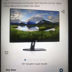 Computer Monitor Dell $50