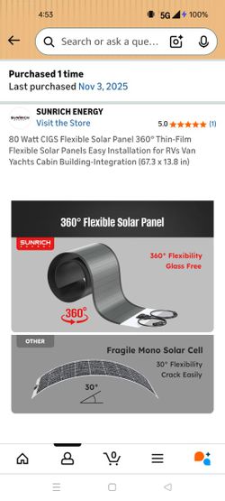 2 Flexible Solar Panels