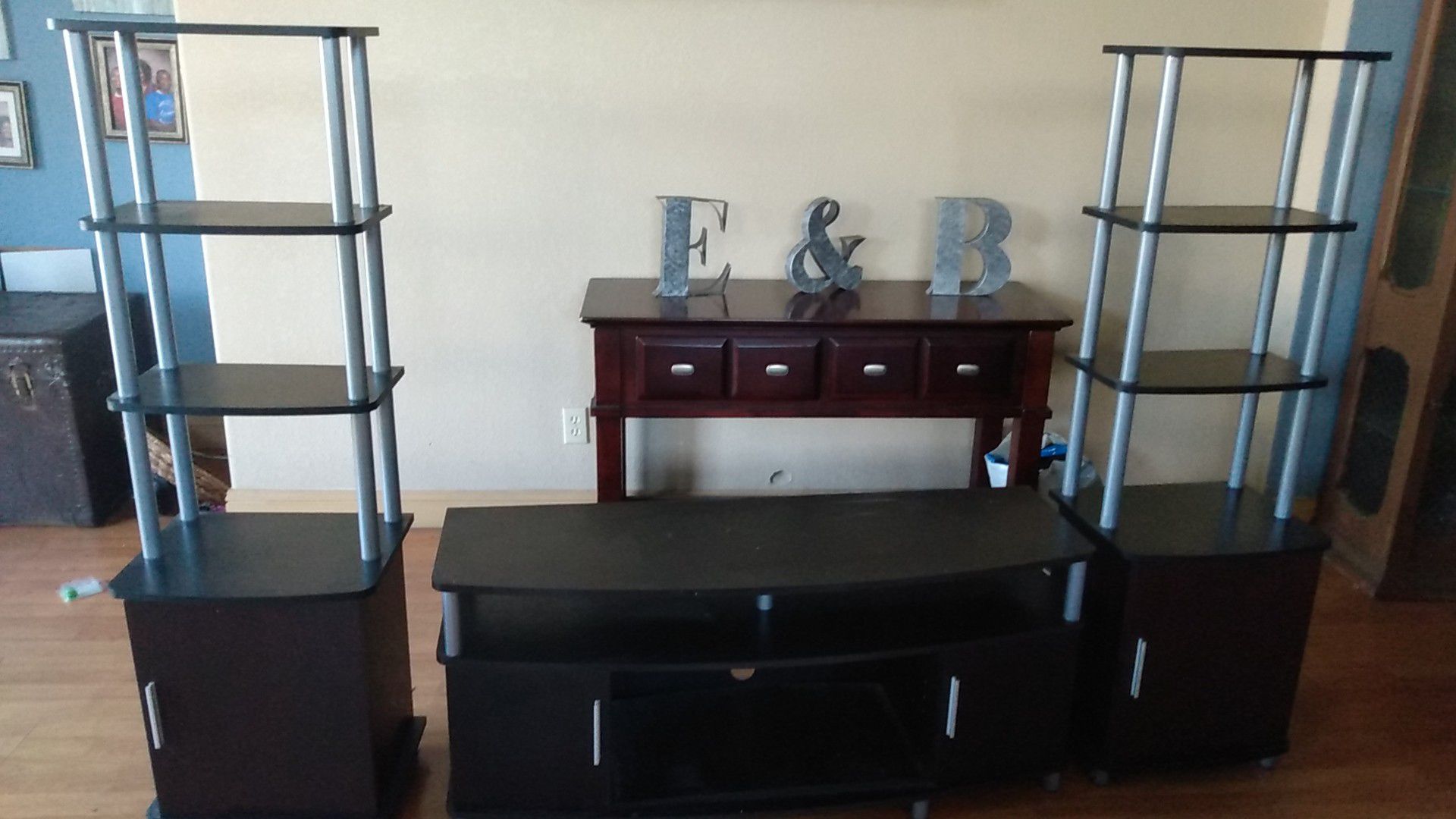 TV Stand and Side Towers