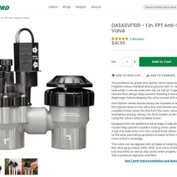 Rain Bird 100-DAS 1-Inch Anti-Siphon Irrigation Valve