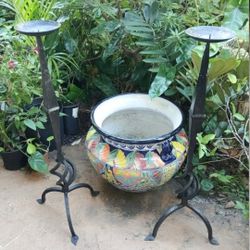 Decorator Wrought Iron Candelabra Set Of Two