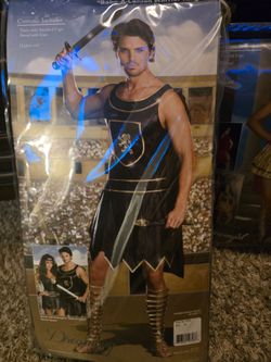 Couples Gladiator Warrior Costumes M & XL