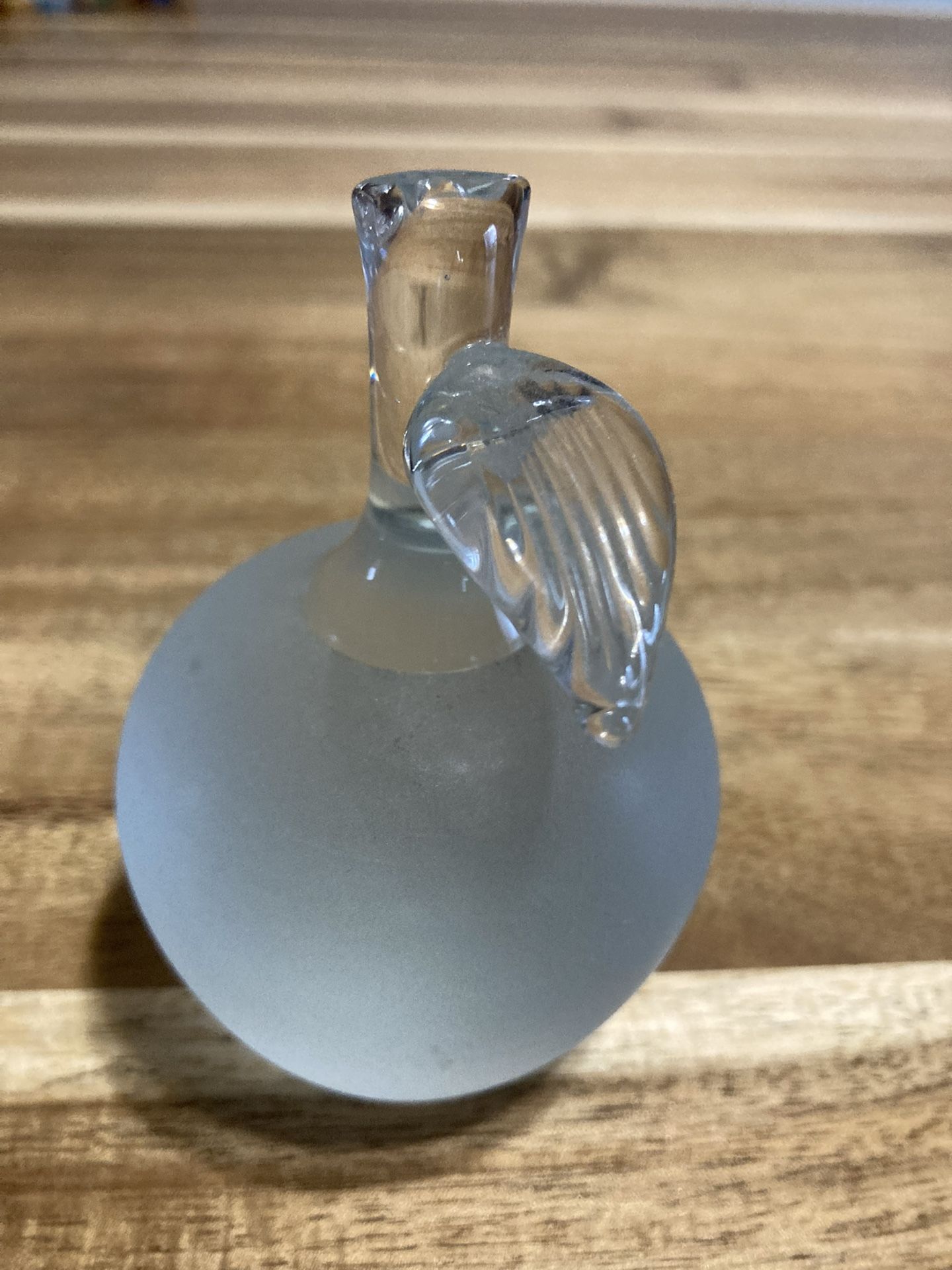 Frosted Apple Glass/ Paper weight, $13